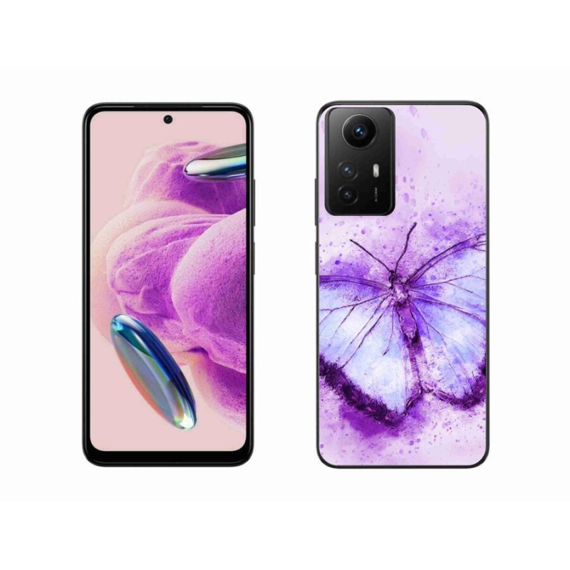 Gél borítás mmCase a Xiaomi Redmi Note 12S-hez - lila pillangó