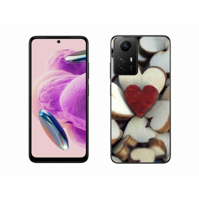 Gél borítás mmCase a Xiaomi Redmi Note 12S számára - gravírozott piros szív