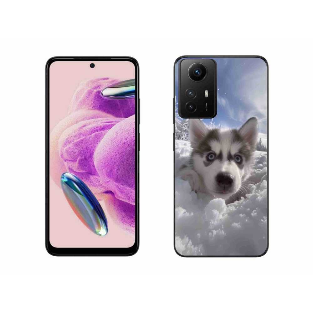 Gél borítás mmCase a Xiaomi Redmi Note 12S-hez - husky a hóban