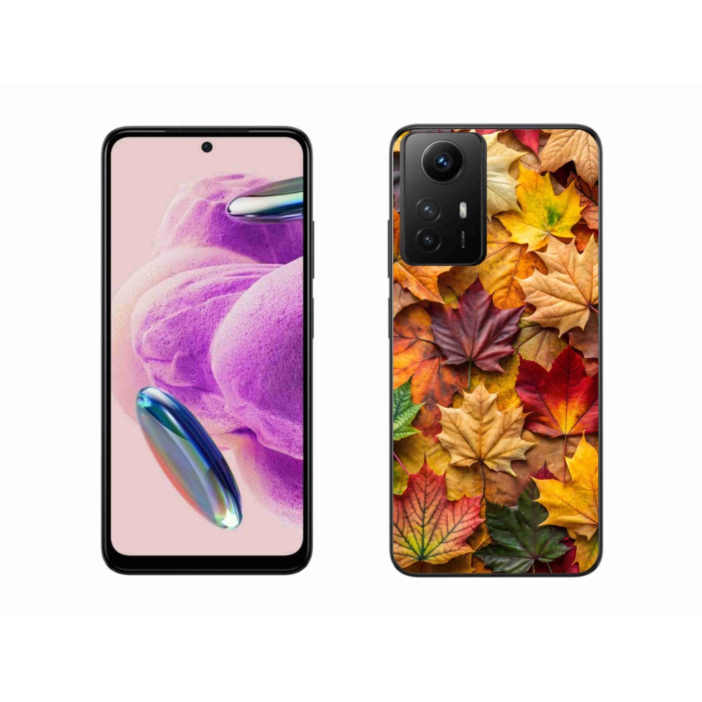 Gél borítás mmCase a Xiaomi Redmi Note 12S-hez - juharlevelek 2