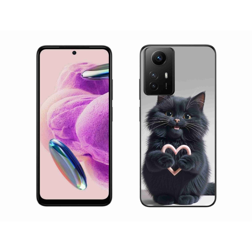 Gél borító mmCase a Xiaomi Redmi Note 12S-hez - macska szeretet 3