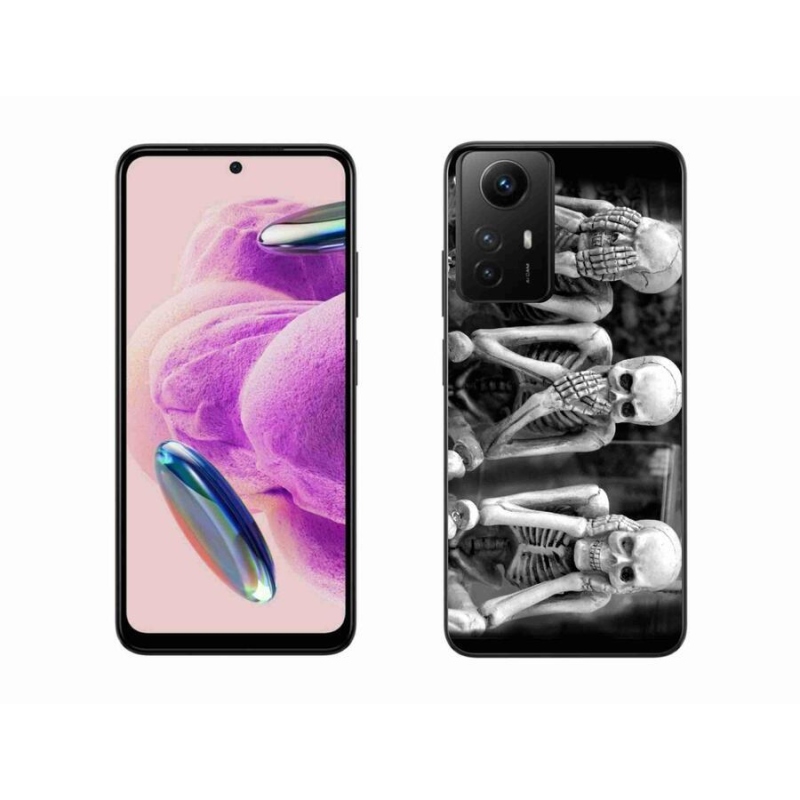 Gél borító mmCase a Xiaomi Redmi Note 12S-hez - csontvázak