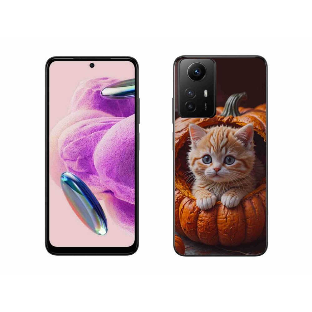 Gél borítás mmCase a Xiaomi Redmi Note 12S-hez - cica és tök 2