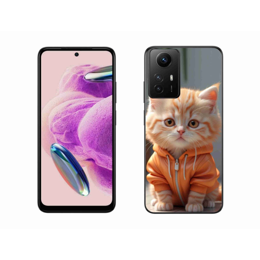 Gél borítás mmCase a Xiaomi Redmi Note 12S-hez - cica egy melegítőben