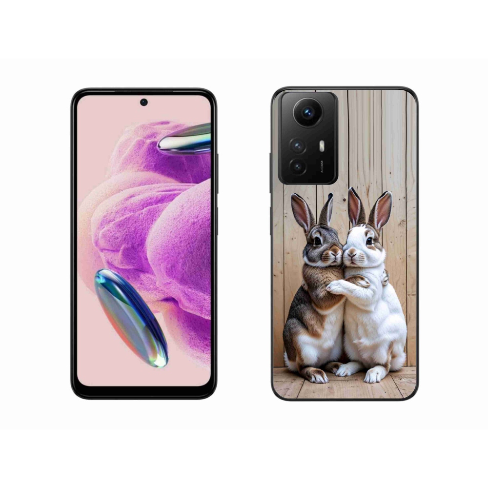 Gél borítás mmCase a Xiaomi Redmi Note 12S számára - nyúl pár