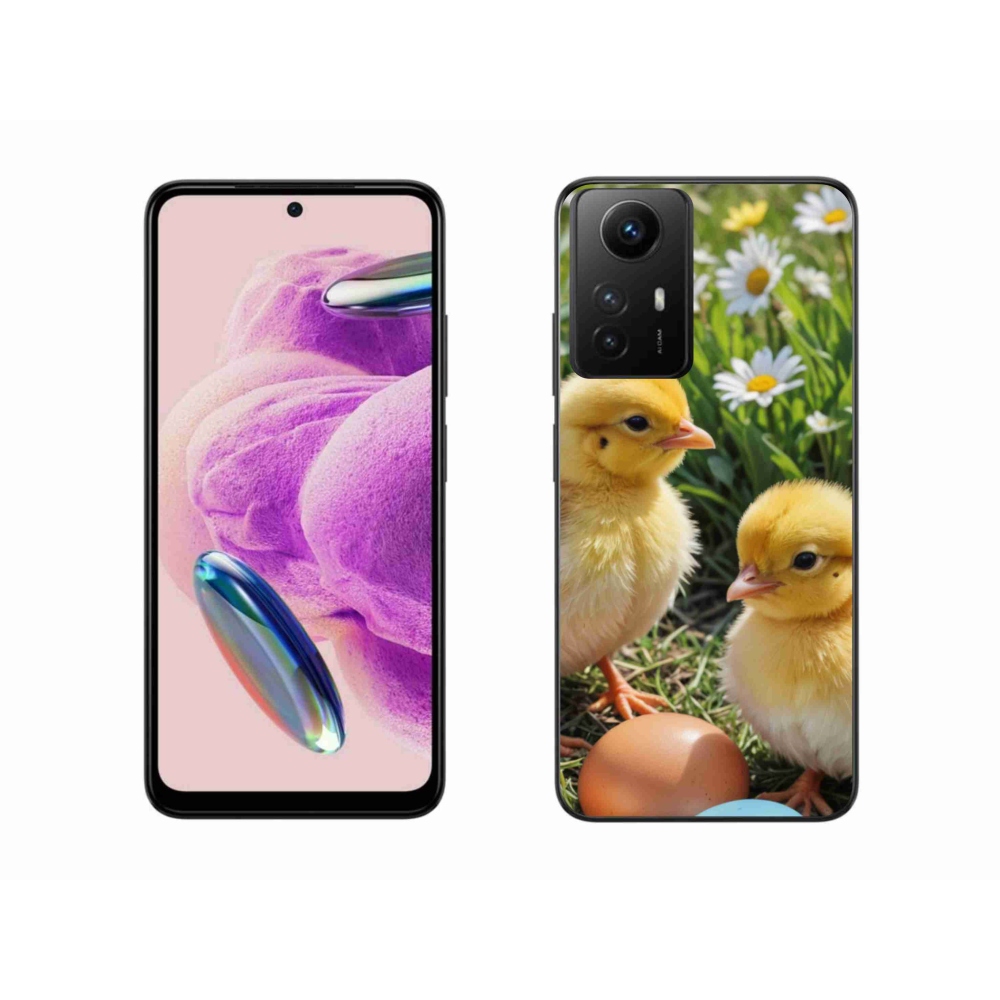 Gél borítás mmCase a Xiaomi Redmi Note 12S számára - csirkék