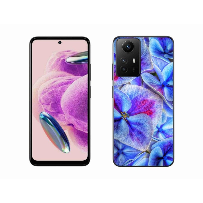 Gél borító mmCase a Xiaomi Redmi Note 12S-hez - kék virágok 1