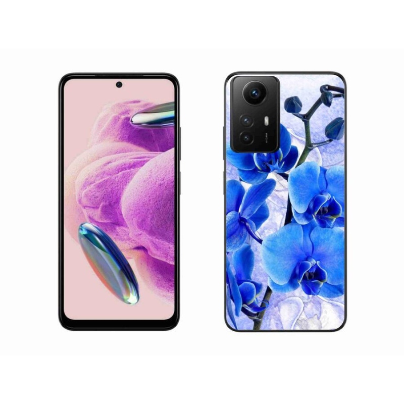 Gél borítás mmCase a Xiaomi Redmi Note 12S-hez - kék virágok