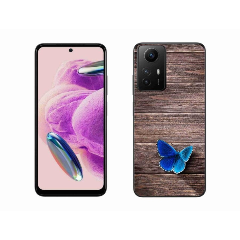 Gél borítás mmCase a Xiaomi Redmi Note 12S-hez - kék pillangó 1