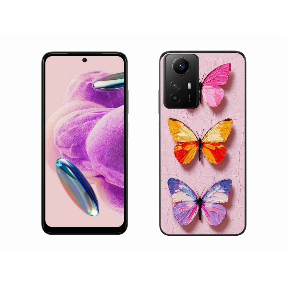 Gél borítás mmCase a Xiaomi Redmi Note 12S-hez - pillangó szentháromság