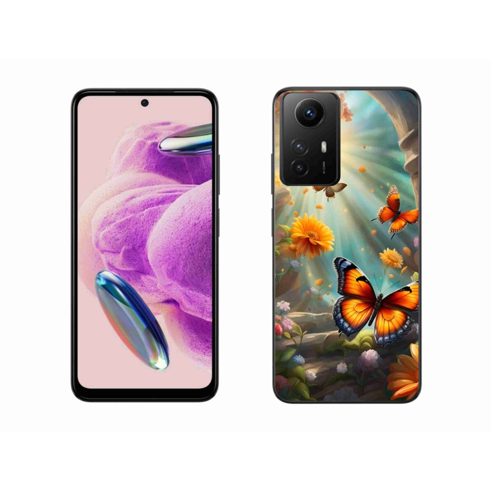 Gél borítás mmCase a Xiaomi Redmi Note 12S-hez - pillangókert 2