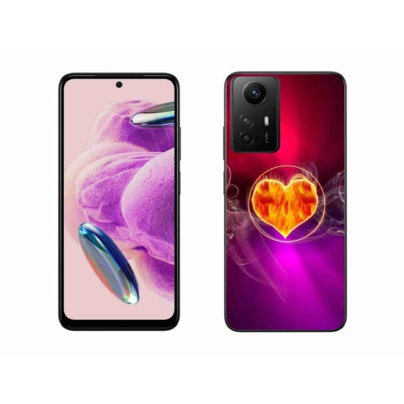 Gél borítás mmCase a Xiaomi Redmi Note 12S-hez - tüzes szív