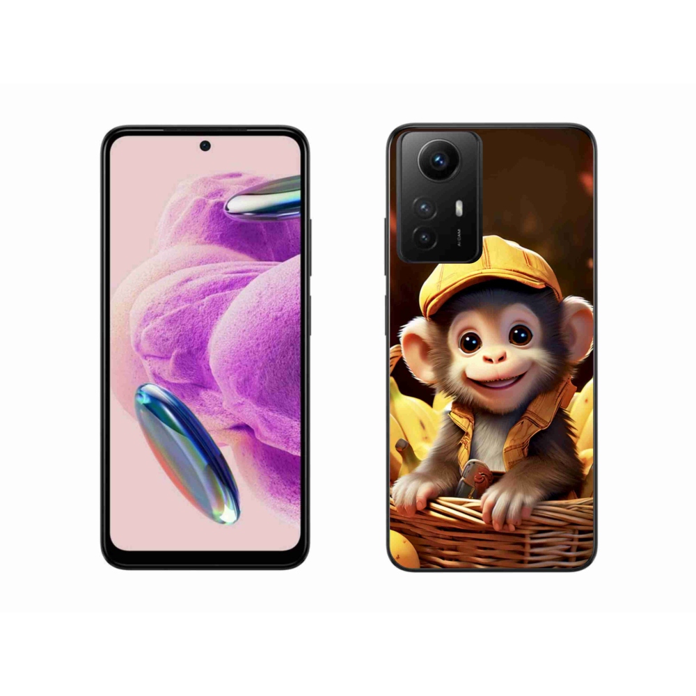 Gél borítás mmCase a Xiaomi Redmi Note 12S-hez - majom a kosárban