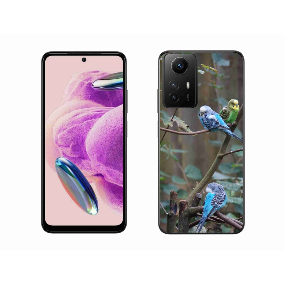 Gél borító mmCase a Xiaomi Redmi Note 12S-hez - papagájok az ágon