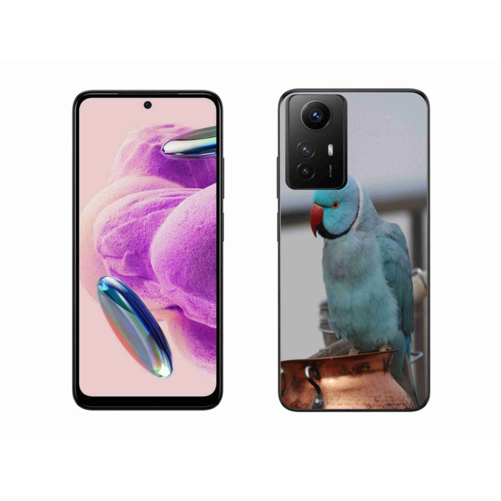 Gél borítás mmCase a Xiaomi Redmi Note 12S-hez - papagáj alexander kék