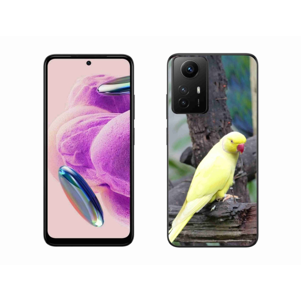 Gél borítás mmCase a Xiaomi Redmi Note 12S-hez - papagáj alexander sárga