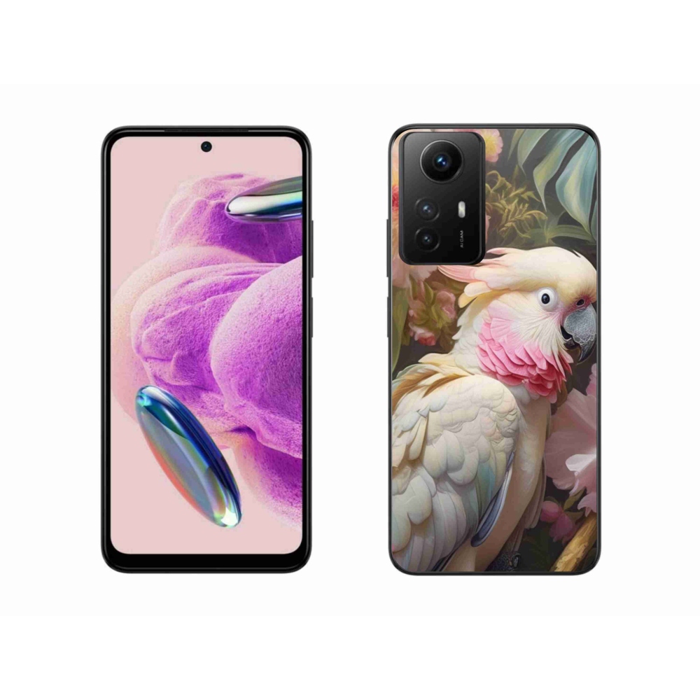 Gél borítás mmCase a Xiaomi Redmi Note 12S-hez - papagáj kakadu rózsaszín 2