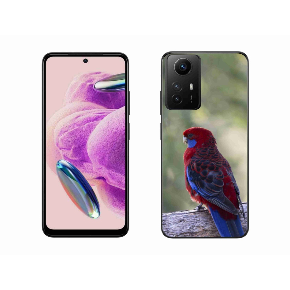 Gél borító mmCase a Xiaomi Redmi Note 12S-hez - papagáj rózsa