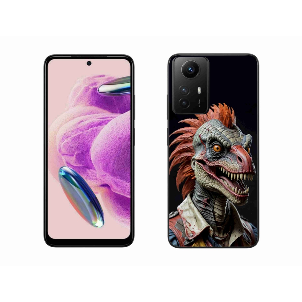 Gél borítás mmCase a Xiaomi Redmi Note 12S-hez - punk dinoszaurusz