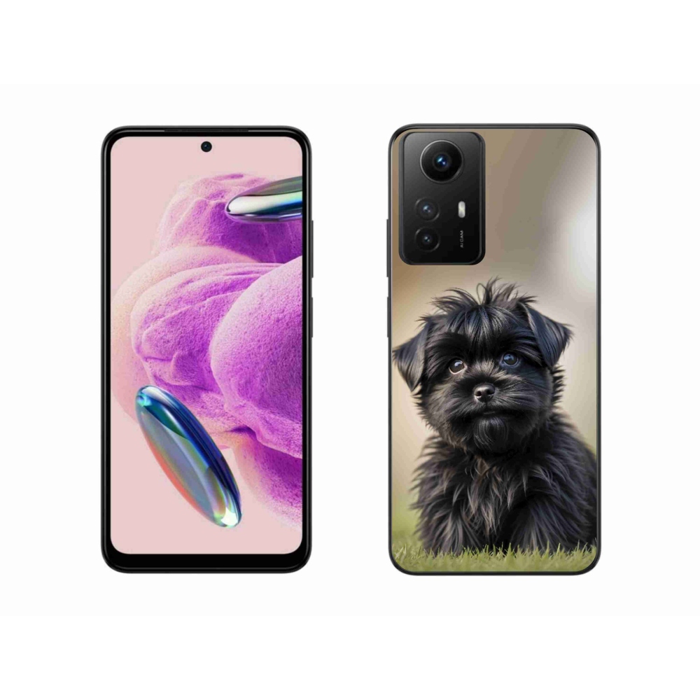 Gél borítás mmCase a Xiaomi Redmi Note 12S-hez - aranyos fekete kutya