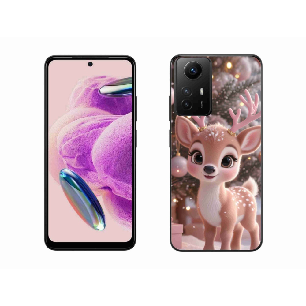 Gél borítás mmCase a Xiaomi Redmi Note 12S számára - aranyos rénszarvas