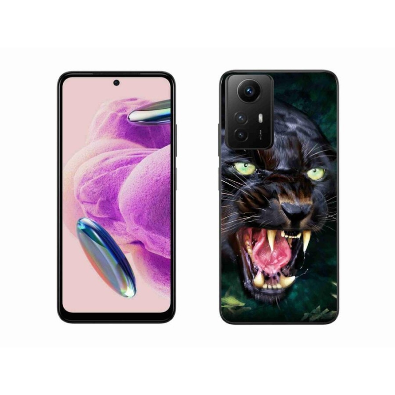Gél borítás mmCase a Xiaomi Redmi Note 12S-hez - dühös fekete párduc