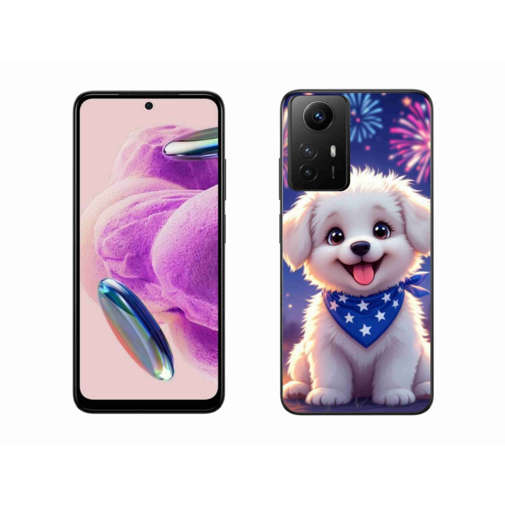 Gél borítás mmCase a Xiaomi Redmi Note 12S-hez - ünnepi kölyökkutya