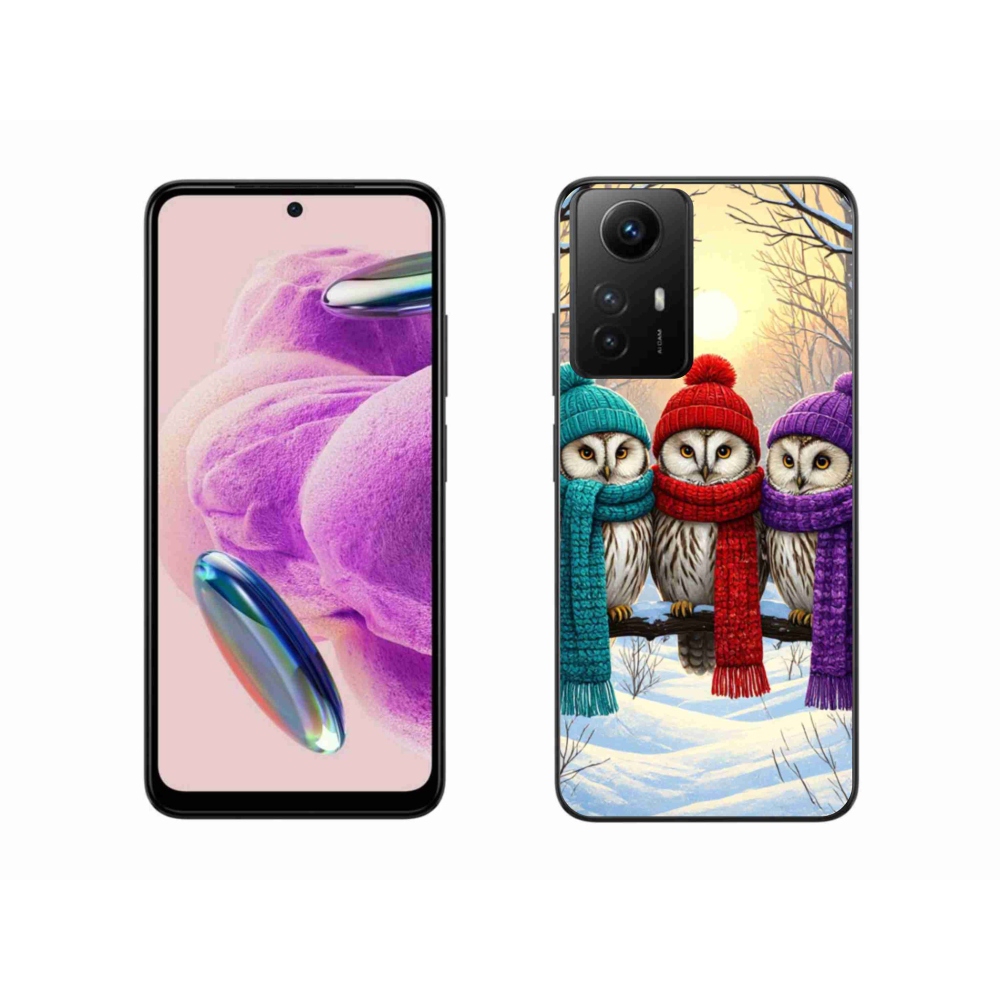Gél borítás mmCase a Xiaomi Redmi Note 12S-hez - bagoly barátok