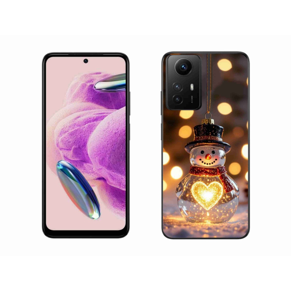 Gél borítás mmCase a Xiaomi Redmi Note 12S-hez - karácsonyi hóember
