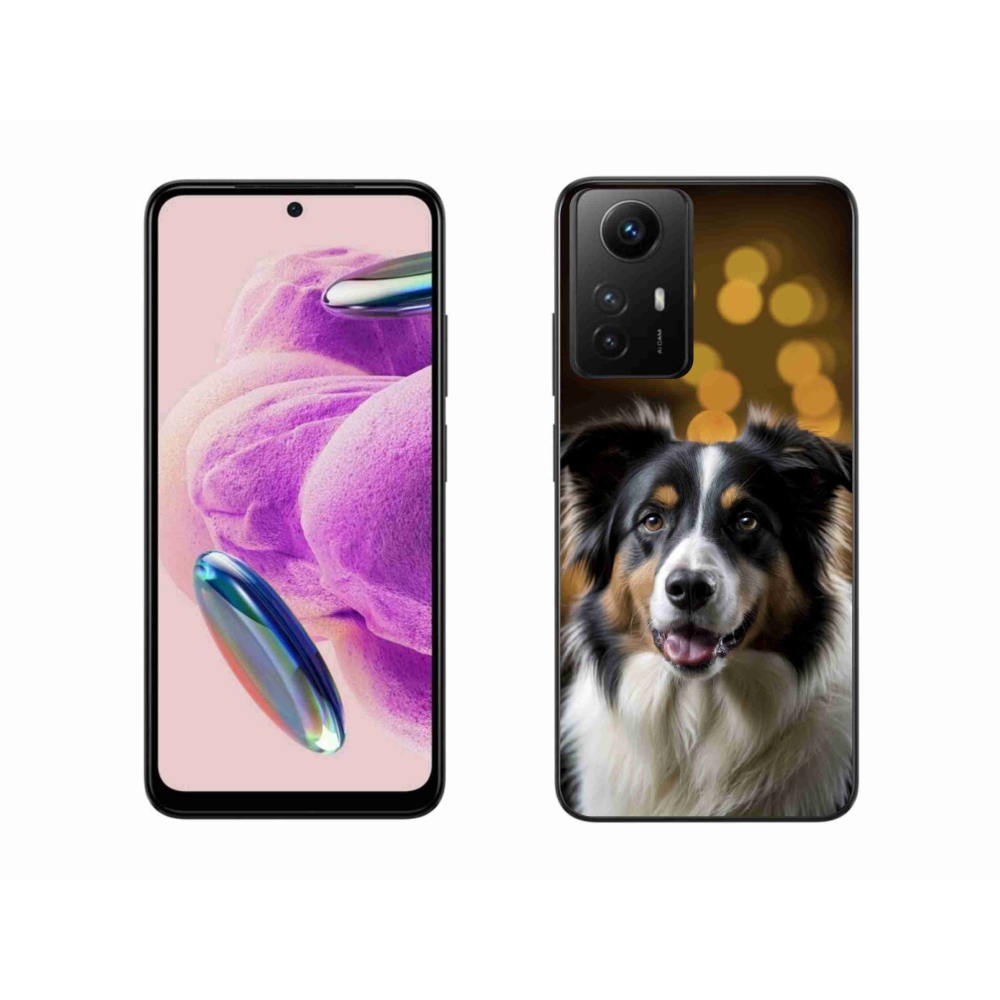 Gél borító mmCase a Xiaomi Redmi Note 12S-hez - mosolygó ausztrál juhászkutya