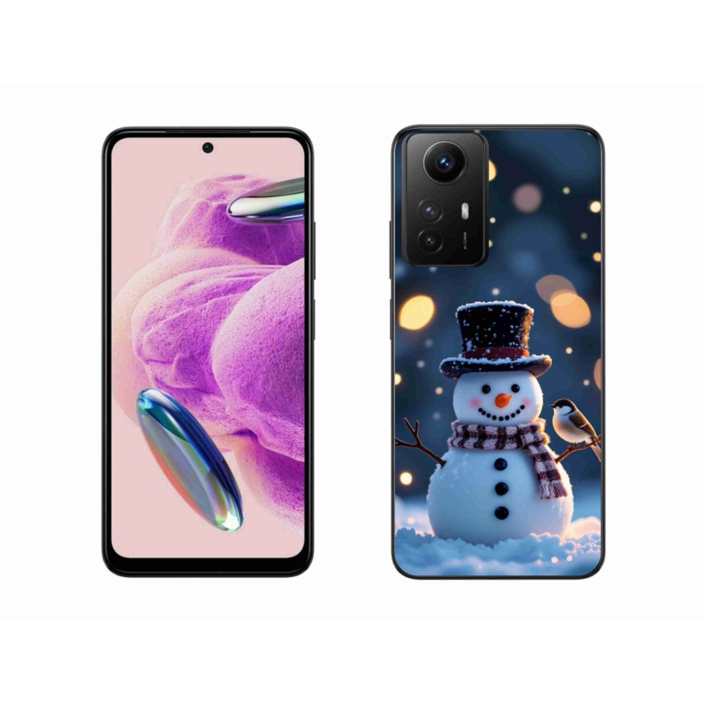 Gél borítás mmCase a Xiaomi Redmi Note 12S-hez - karácsonyi hóember