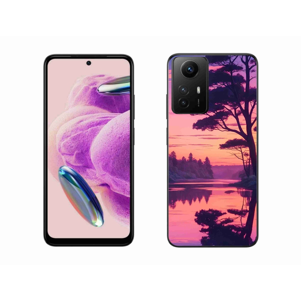 Gél borítás mmCase a Xiaomi Redmi Note 12S-hez - naplemente a tó felett