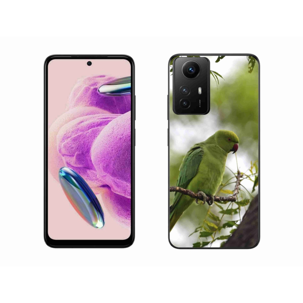 Gél borítás mmCase a Xiaomi Redmi Note 12S-hez - zöld papagáj