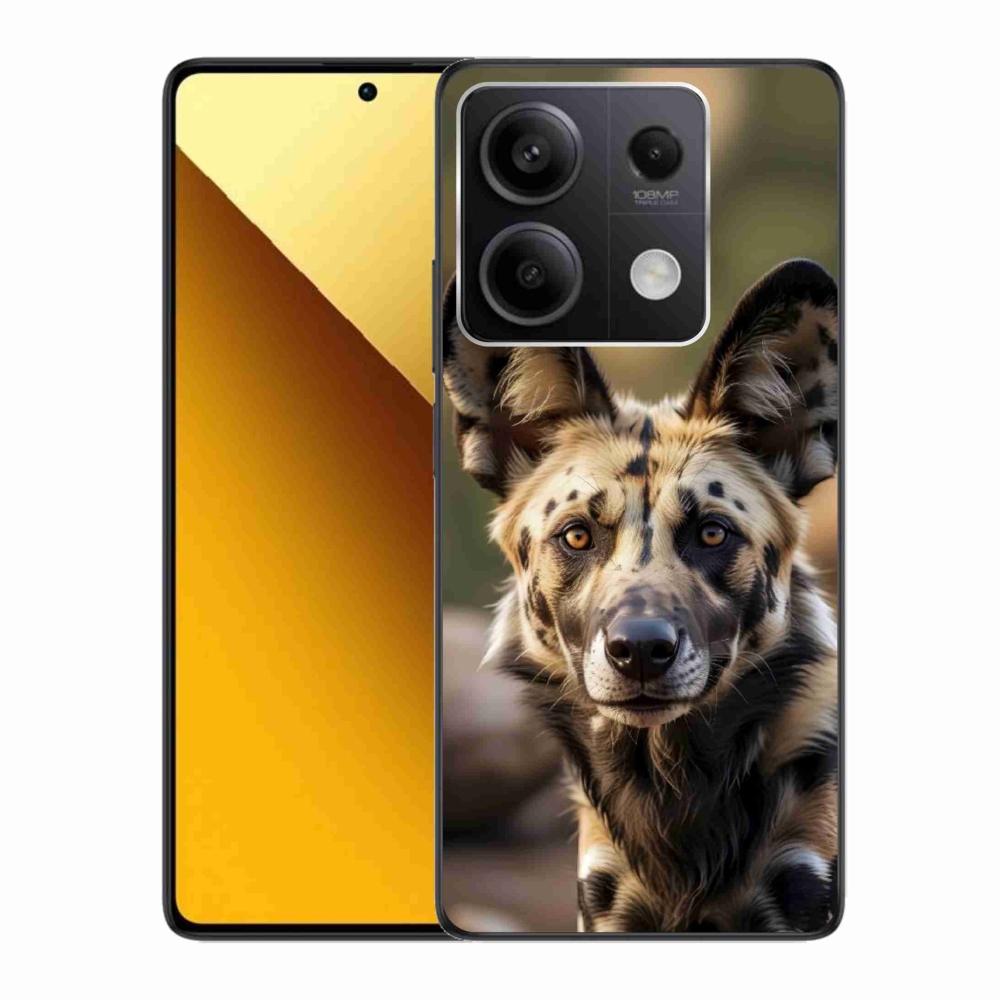 Gél borítás mmCase a Xiaomi Redmi Note 13 5G-hez - afrikai vadkutya
