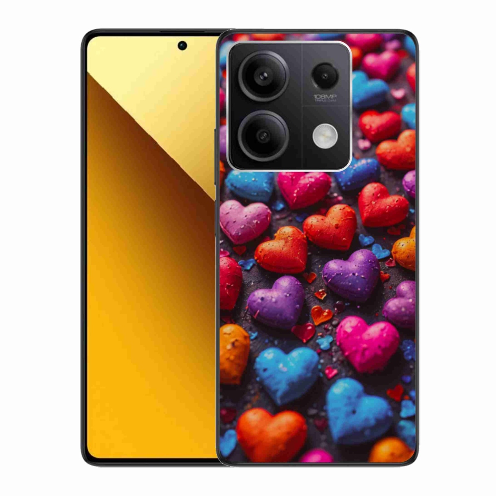 Gél borítás mmCase a Xiaomi Redmi Note 13 5G számára - színes szív