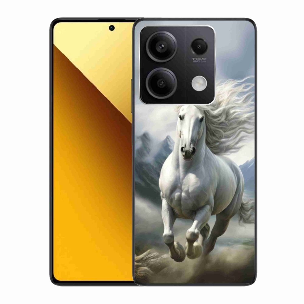 Gél borító mmCase a Xiaomi Redmi Note 13 5G - futó fehér ló 3