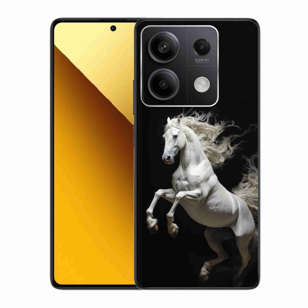 Gél borítás mmCase a Xiaomi Redmi Note 13 5G-hez - fehér ló 4