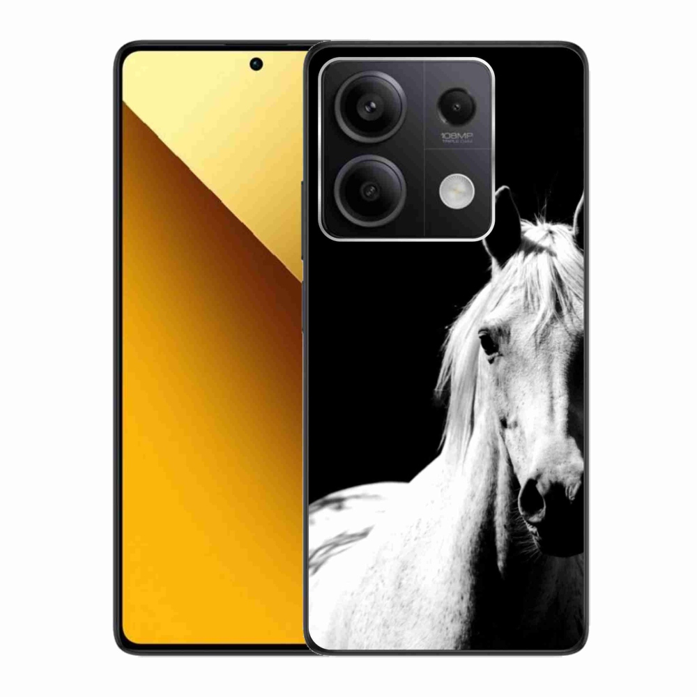 Gél borítás mmCase a Xiaomi Redmi Note 13 5G-hez - fehér ló 5
