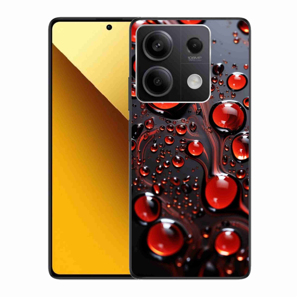 Gél borítás mmCase a Xiaomi Redmi Note 13 5G-hez - piros csepp 2