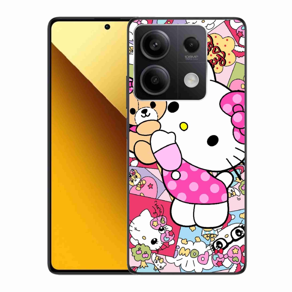 Gél borítás mmCase a Xiaomi Redmi Note 13 5G számára - aranyos cica