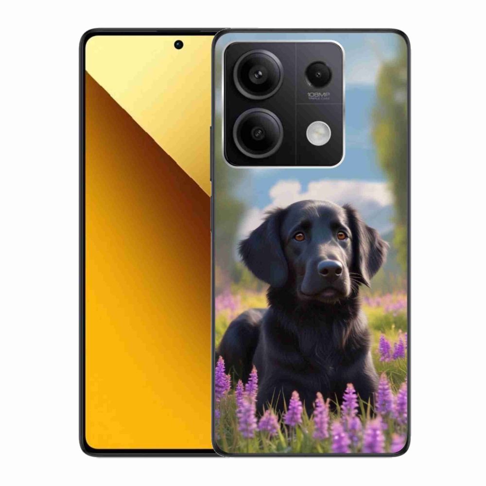 Gél borítás mmCase a Xiaomi Redmi Note 13 5G számára - elegáns fekete retriever