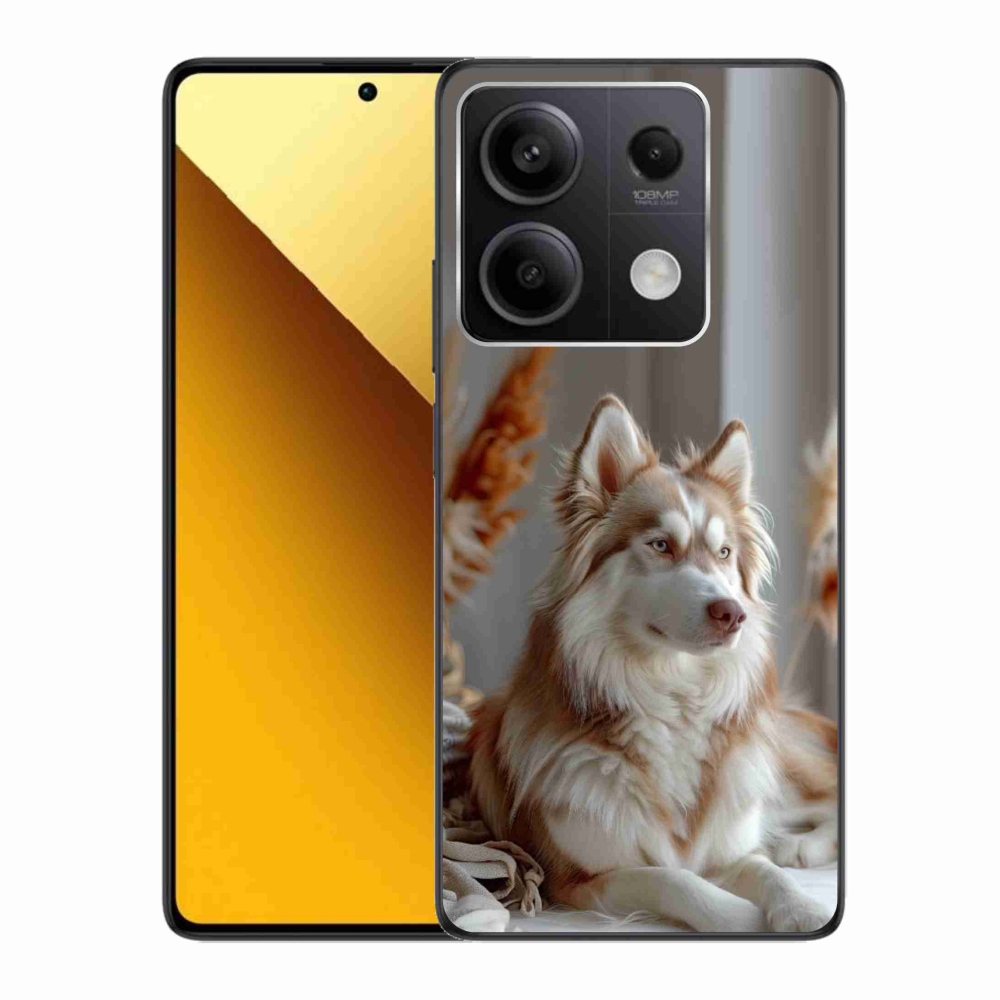 Gél borítás mmCase a Xiaomi Redmi Note 13 5G számára - csendes szibériai husky