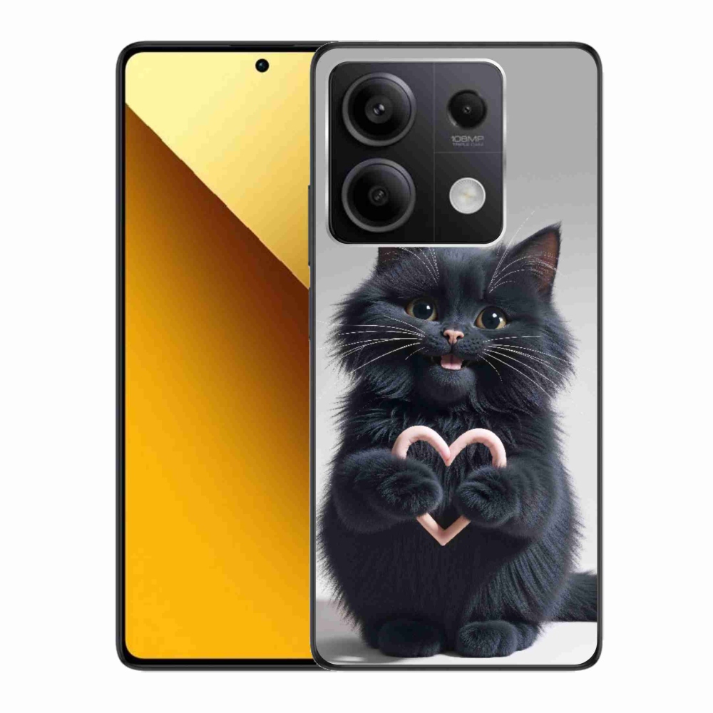 Gél borító mmCase a Xiaomi Redmi Note 13 5G-hez - macskaszerelem 3