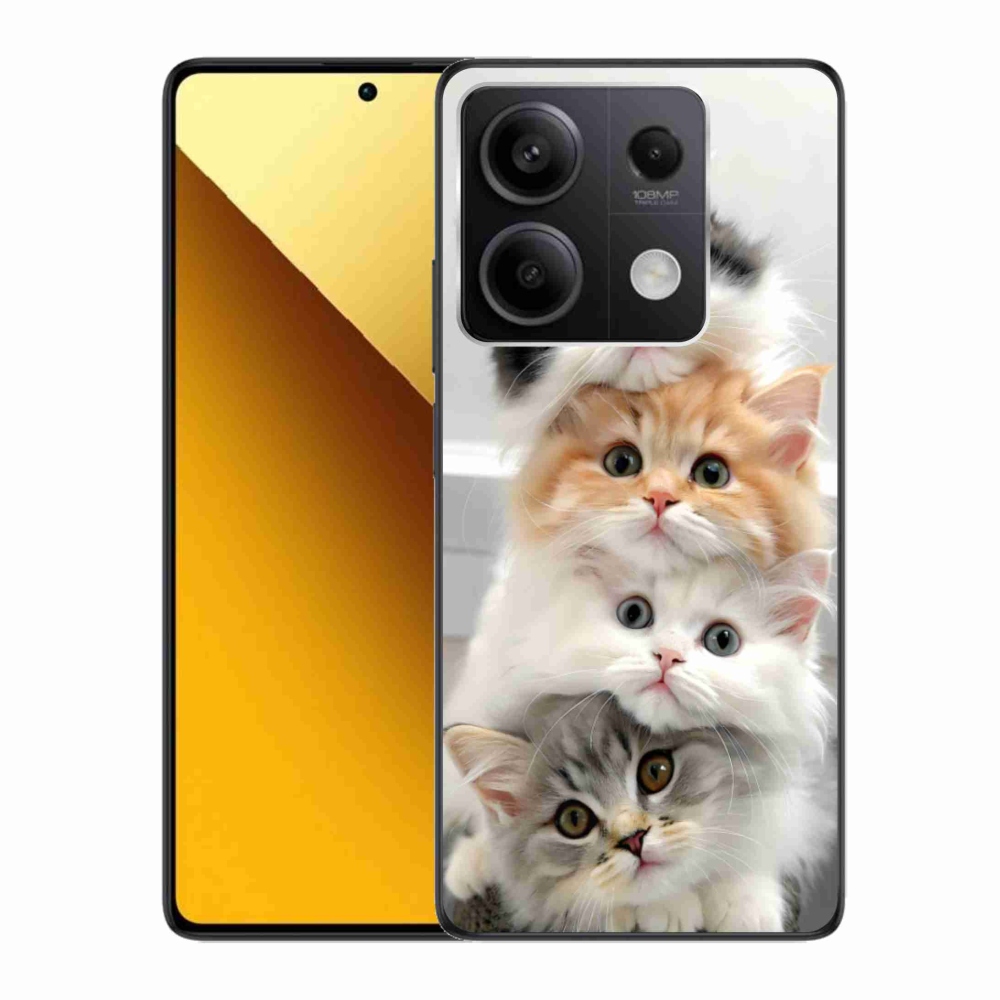 Gél borítás mmCase a Xiaomi Redmi Note 13 5G számára - macska csokor