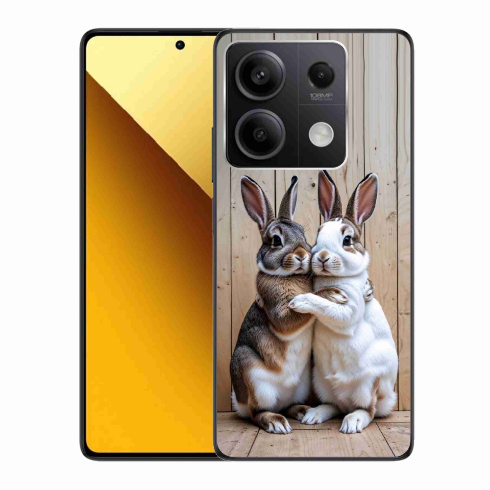 Gél borítás mmCase a Xiaomi Redmi Note 13 5G számára - nyúl pár