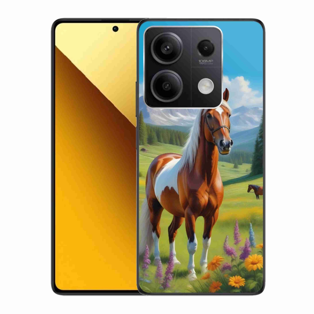 Gél borítás mmCase a Xiaomi Redmi Note 13 5G számára - ló a réten