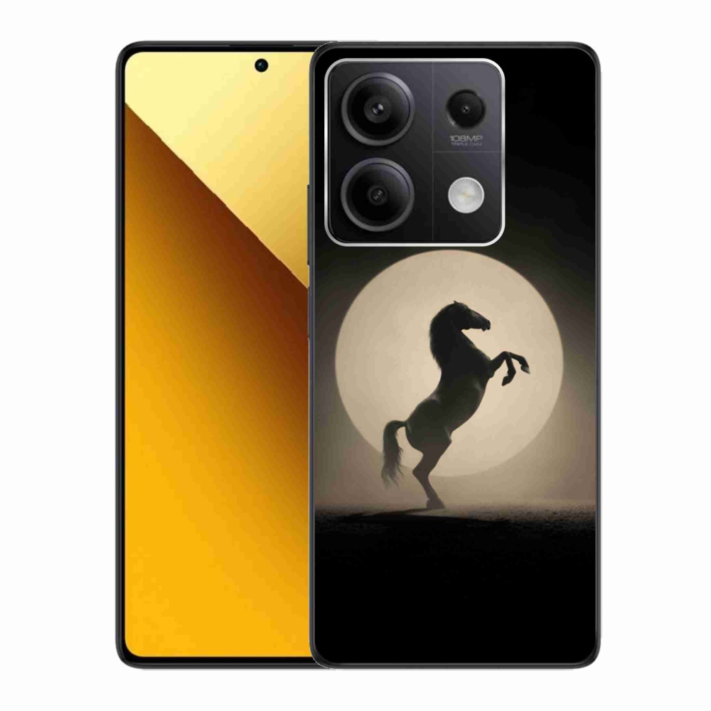 Gél borítás mmCase a Xiaomi Redmi Note 13 5G számára - ló sziluettben