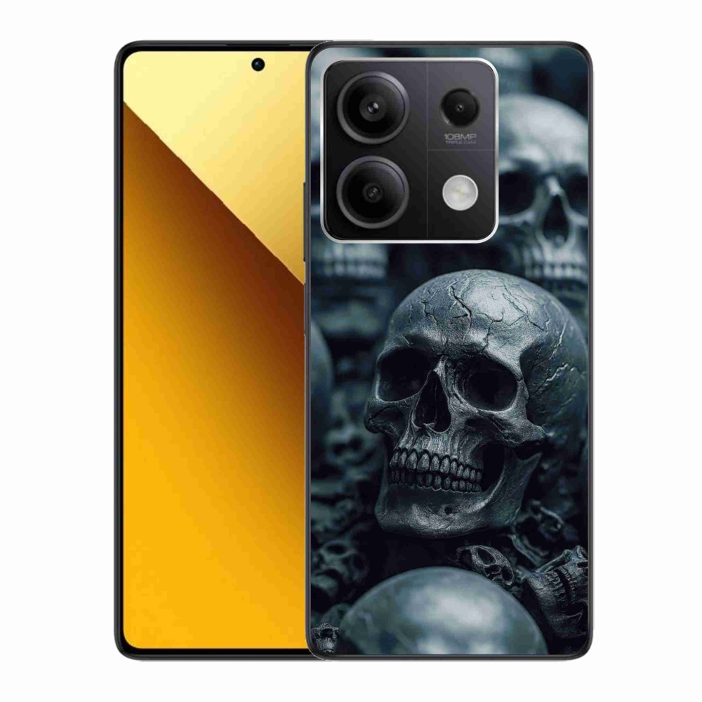 Gél borítás mmCase a Xiaomi Redmi Note 13 5G számára - koponya 2