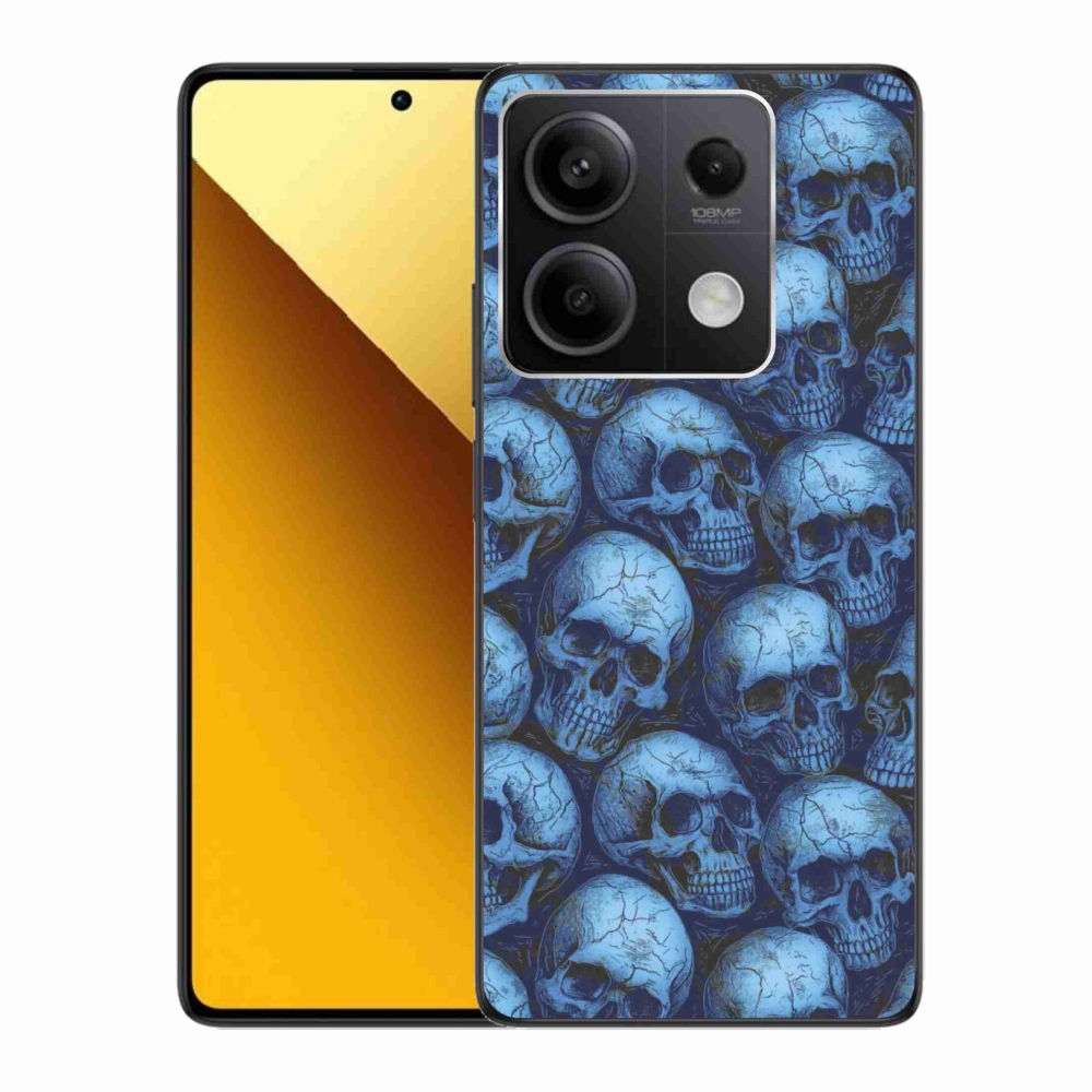 Gél borítás mmCase a Xiaomi Redmi Note 13 5G számára - koponyák