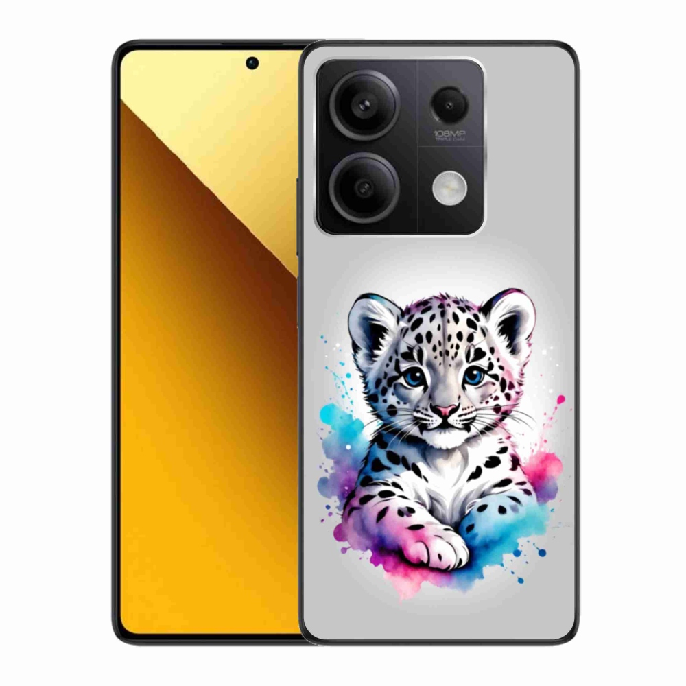 Gél borítás mmCase a Xiaomi Redmi Note 13 5G-hez - leopárd kölyök